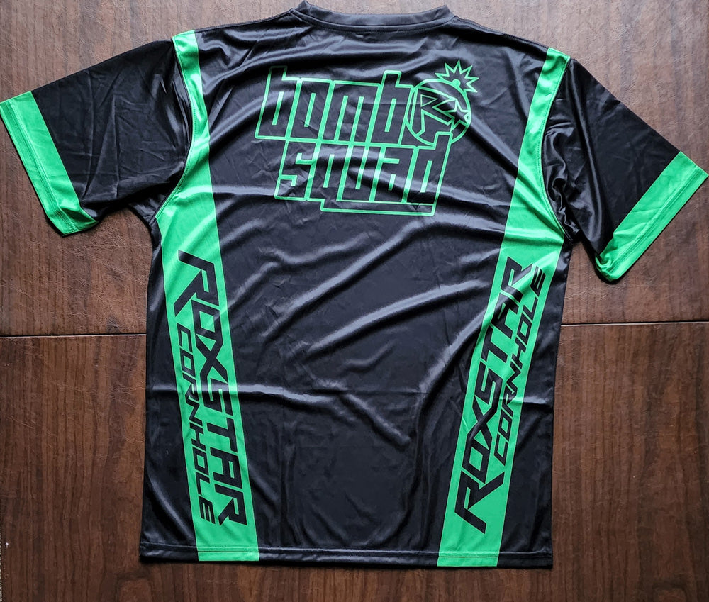 Jersey Short Sleeve T-Shirt | D16 | Black/Green