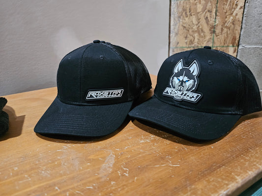 Hat | Black Trucker | Husky Logo