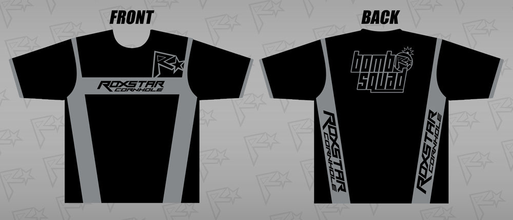 Jersey Short Sleeve T-Shirt | D16 | Black/Gray